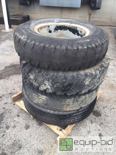 lot 2351 image: Stack of 4 Tires   See pictures for details  ...