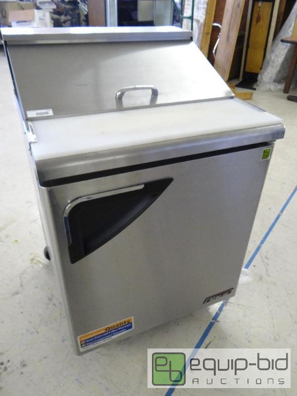 lot 116 image: Turbo Air stainless steel prep table on wheel...