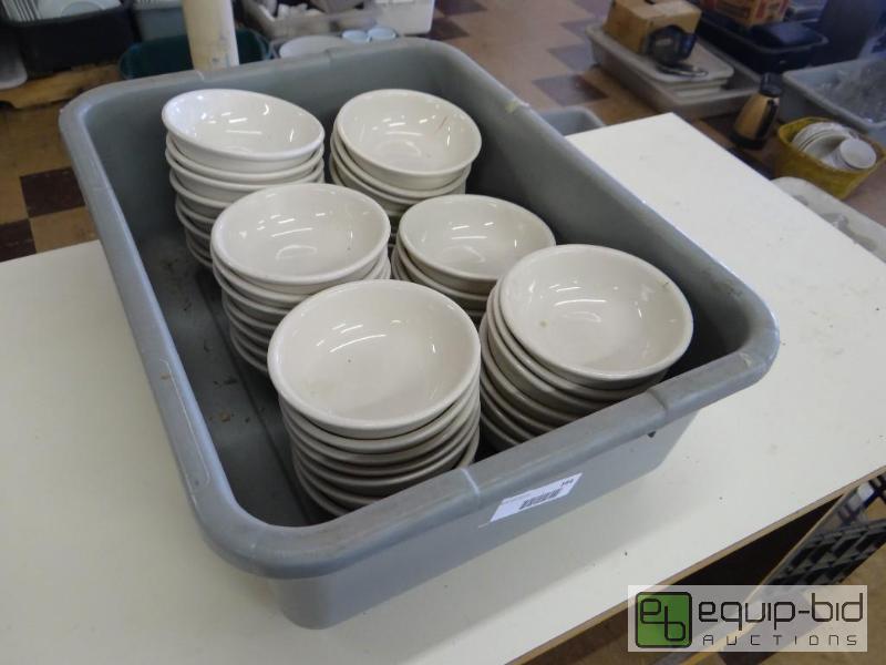 lot 164 image: Lot of 40 china bowls with bus tub....