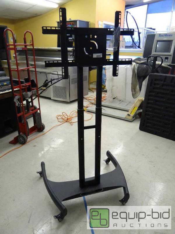 lot 226 image: Fully adjustable TV mount on wheels.  Great f...