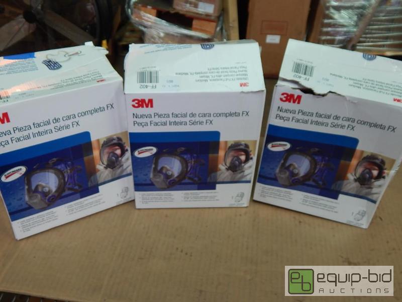 lot 2452 image: Lot of 3 Full-face Respirators