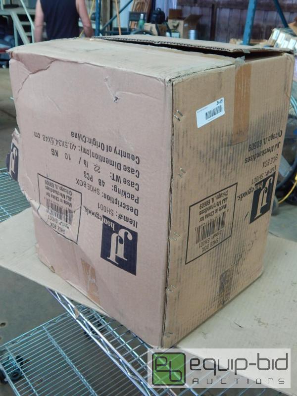 lot 2469 image: Plastic Tote Shoe Boxes