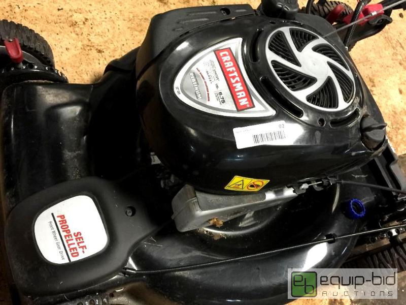lot 92 image: CRAFTSMAN PLATINUM POWER-PROPELLED ELECTRIC START 22 LAWN MOWER
