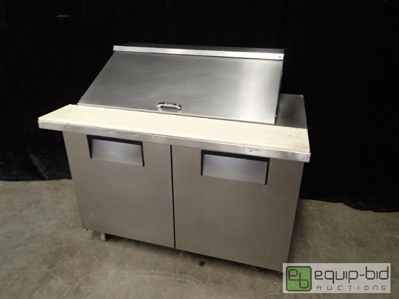 lot 1022 image: True Refrigerated Mega Top Prep Table