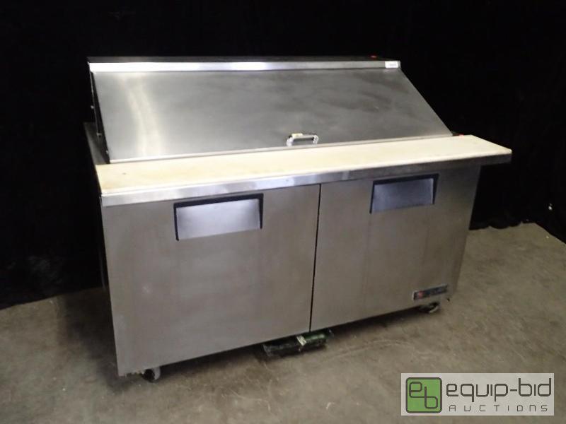 lot 1024 image: True Refrigerated Mega Top Prep Table