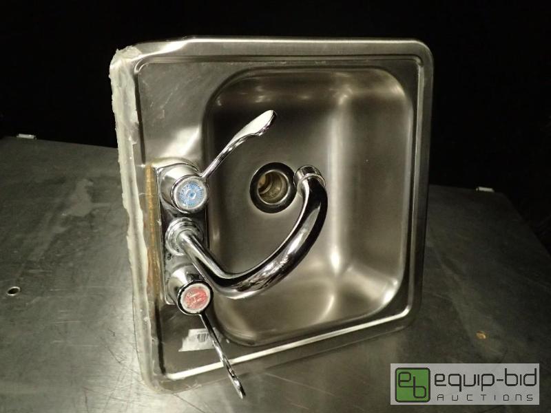 lot 1097 image: Stainless Drop In Hand Sink