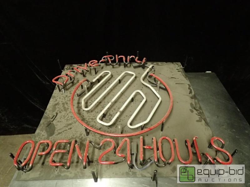 lot 1100 image: Large Neon Sign with Broken Letter