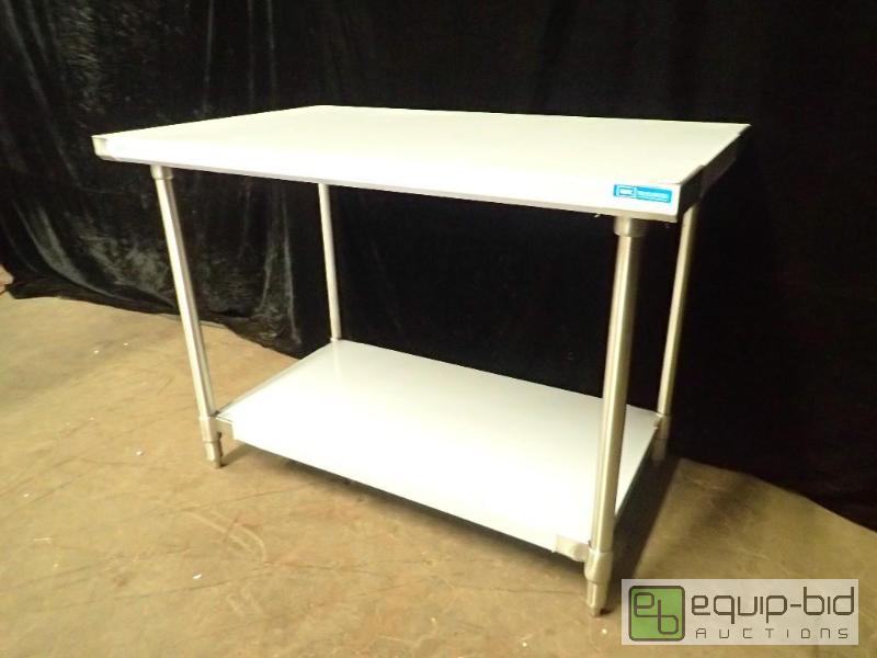 lot 7005 image: B and K Stainless Table with Under Shelf