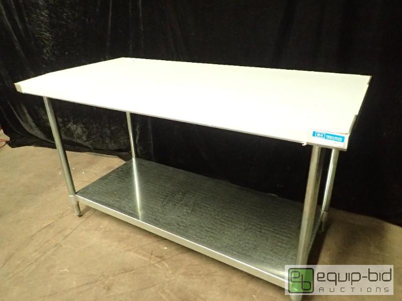 lot 7009 image: B and K Stainless Table with Under Shelf