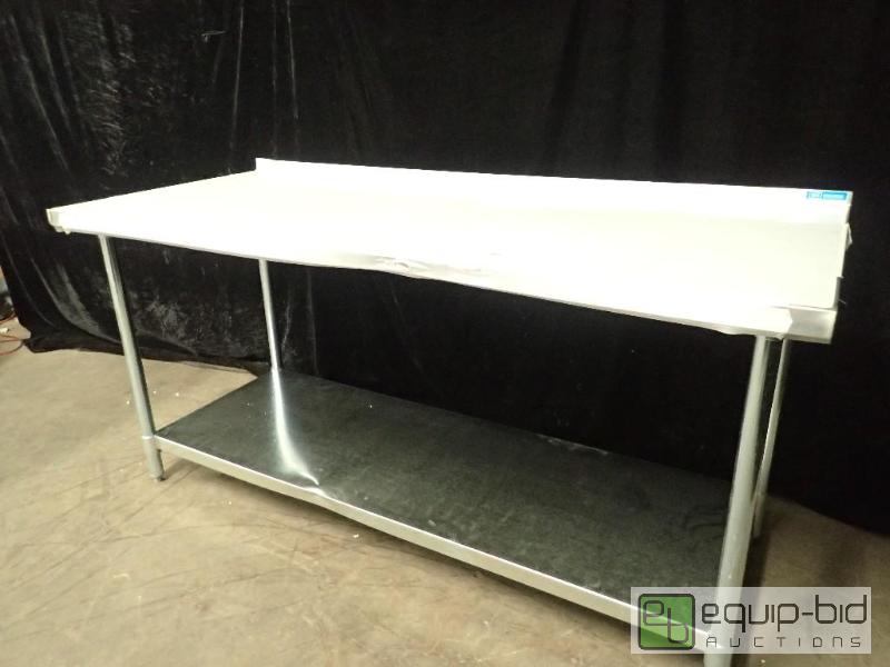 lot 7013 image: B and K Stainless Table with Under Shelf