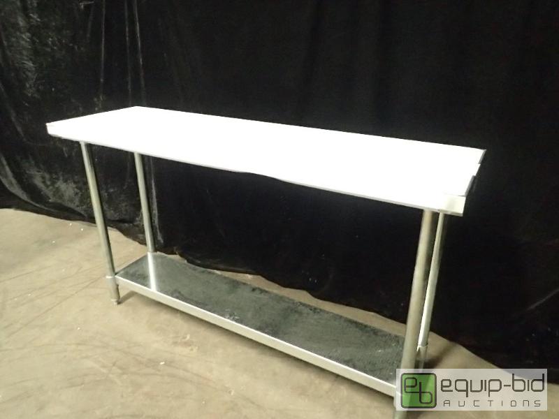 lot 7015 image: B and K Stainless Table with Under Shelf