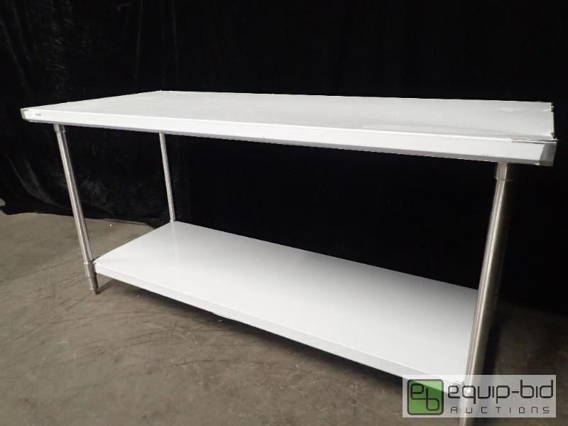 lot 7017 image: B and K Stainless Table with Under Shelf