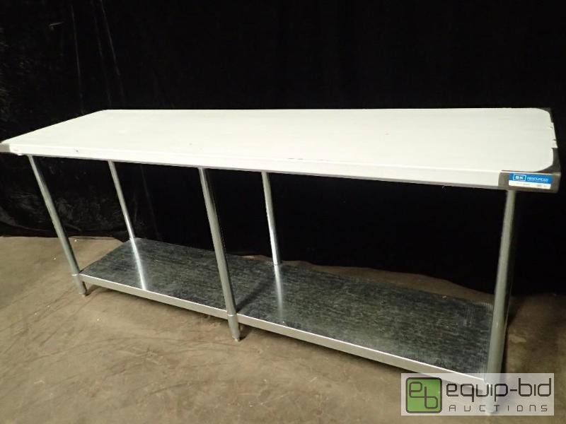 lot 7019 image: B and K Stainless Table with Under Shelf