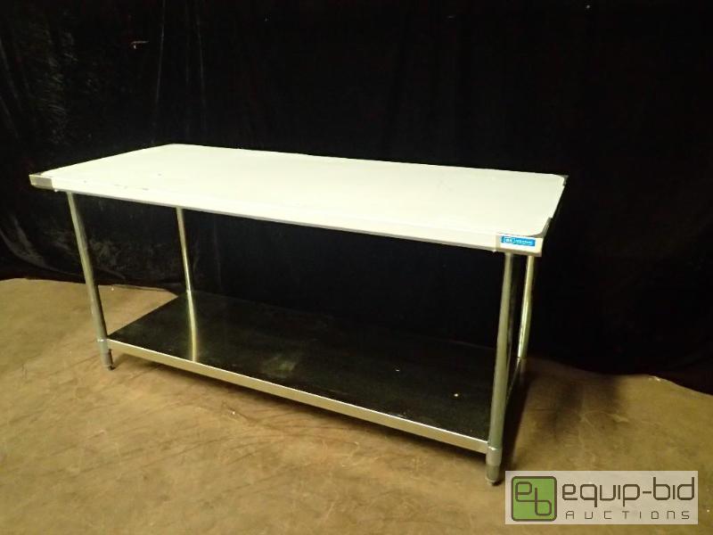 lot 7026 image: B and K Stainless Table with Under Shelf