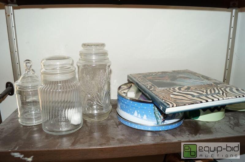 lot 784 image: Large Lot - Talking Digital Scale - Glass Jars - Sewing Notions - More