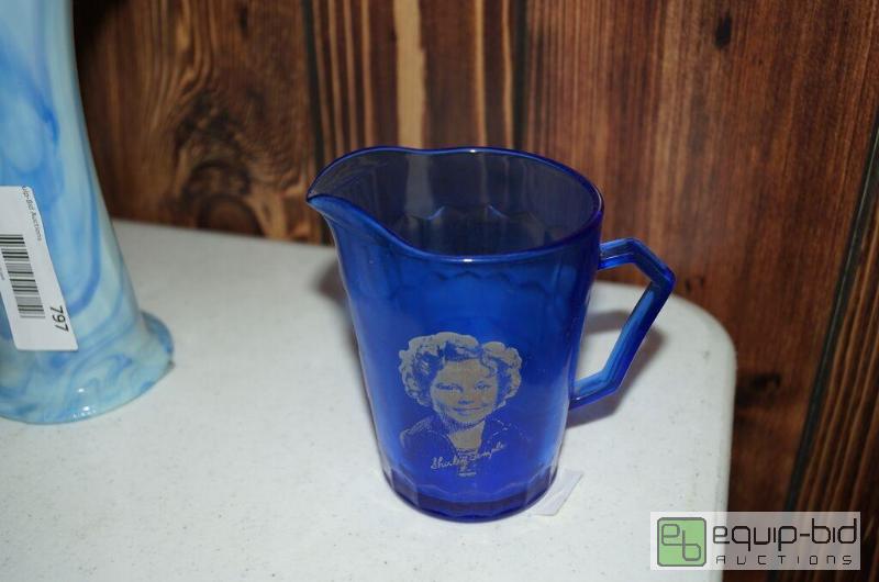 lot 798 image: Cobalt Imperial Glass Shirley Temple Creamer