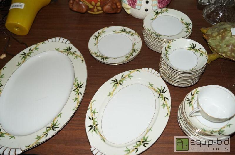 lot 8065 image: Large Set of KENT China BALI HAI Made in India - Bamboo Motif