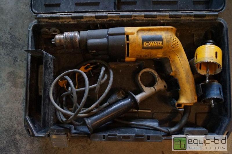lot 8072 image: DeWalt Electric Impact Drill in Case includes Parts and Bits
