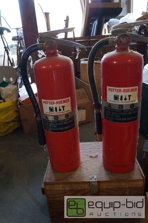 lot 8073 image: Pair of 2 Potter-Roemer Fire Extinguishers