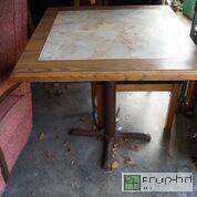 lot 8127 image: Restaurant Table - Metal Base