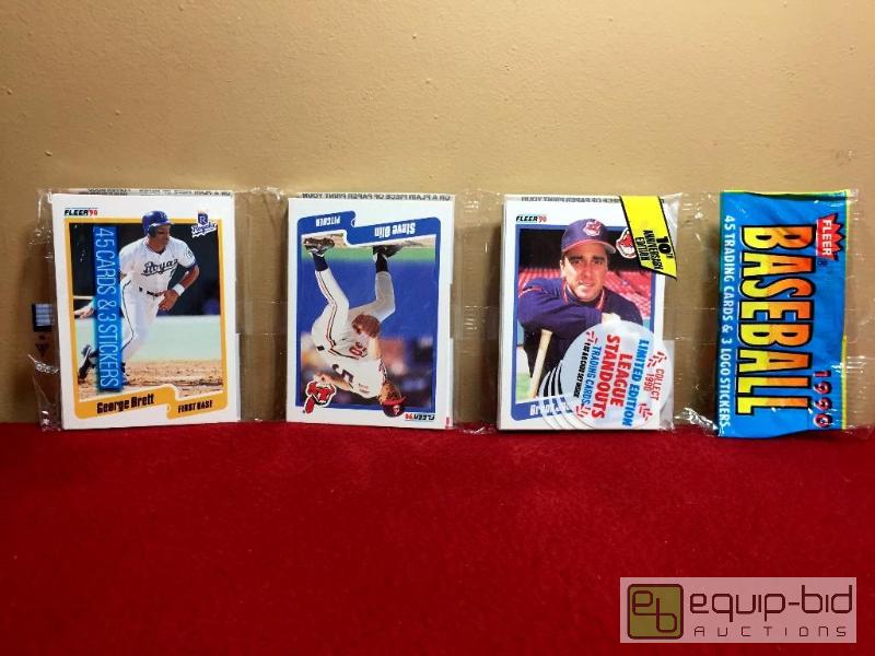lot 1026 image: 1990 DONRUSS RACK PACK - GEORGE BRETT SHOWING FRONT - EXTREMELY RARE - DONT MISS OUT - 25 YEARS OLD
