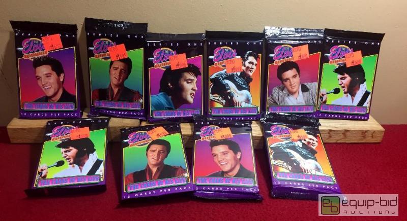 lot 1056 image: (10) AMAZINGLY RARE ELVIS FACTORY SEALED PACKS - EACH PACK CONTAINS 12 CARDS - AMAZINGLY RARE