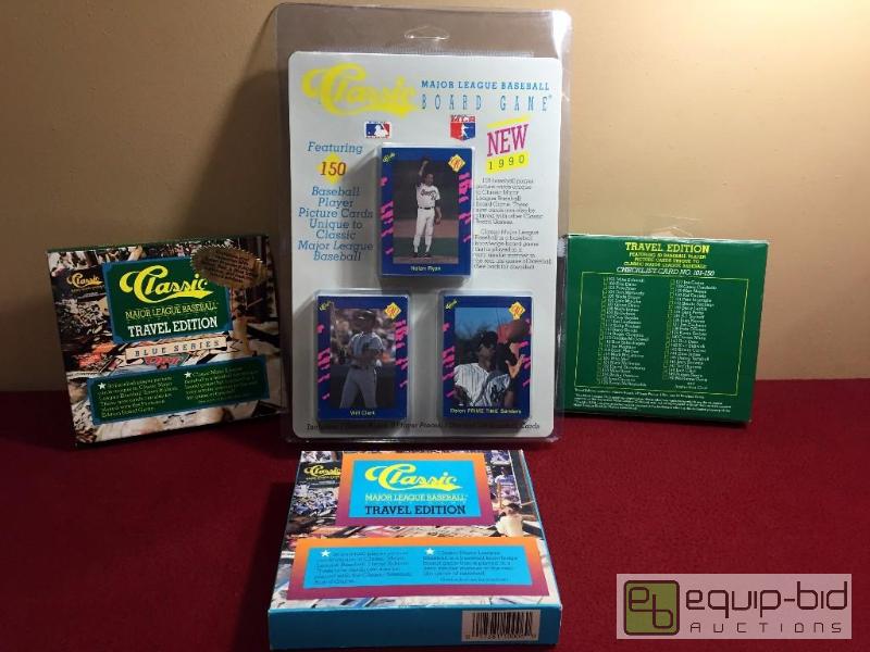 lot 1064 image: (4) FACTORY SEALED CLASSIC BASEBALL CARD SETS - ALL DIFFERENT - LOADED WITH STARS AND ROOKIES