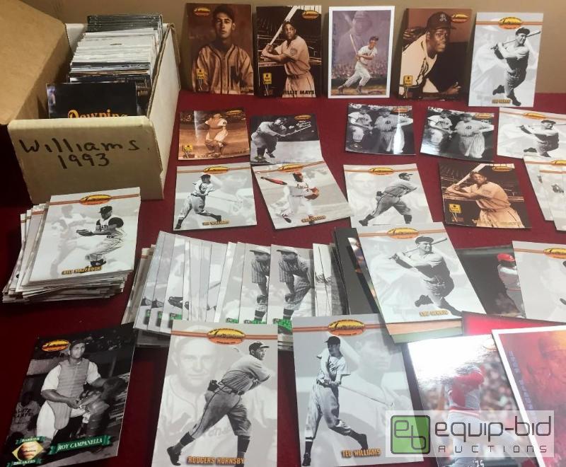 lot 1067 image: 1993 TED WILLIAMS CARD CO. 160 CARD SET  BONUS 100 ADDITION CARDS - BEST THROWBACK SET EVER - LOOK