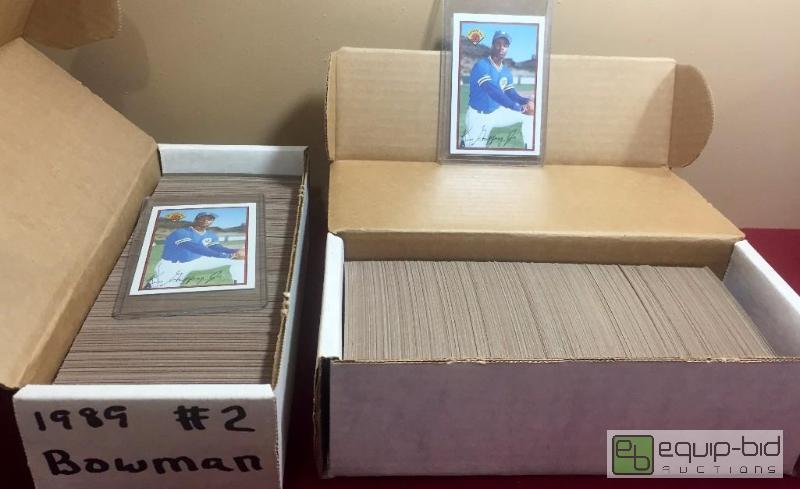 lot 1068 image: (2) RARE 1989 BOWMAN BASEBALL SETS - BOTH MINT - BOTH COMPLETE INCLUDING RARE KEN GRIFFEY JR. ROOKIE