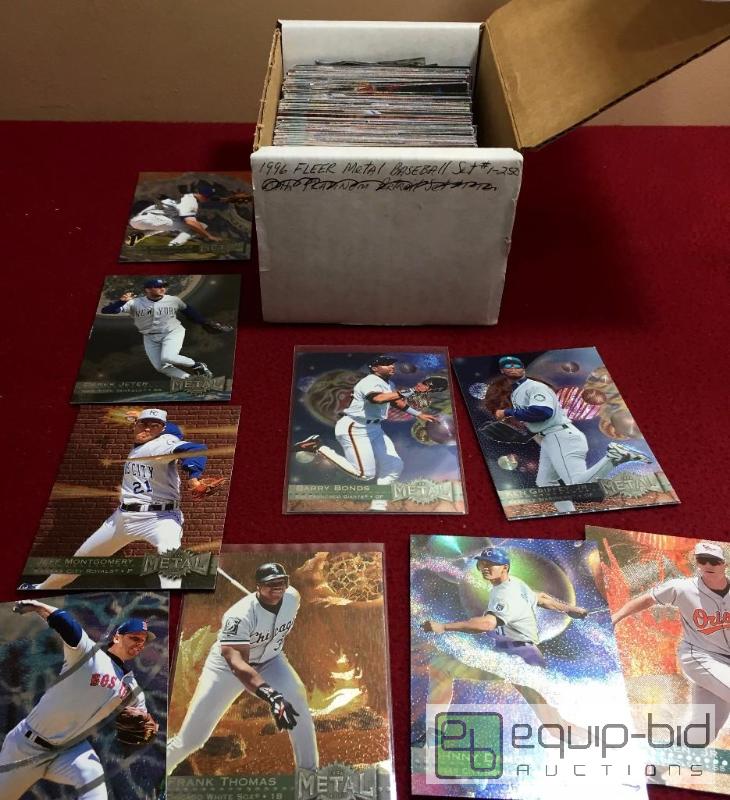 lot 1071 image: 1996 FLEER METAL BASEBALL CARD SET - ONE OF THE BEST SETS EVER PRODUCED - LOADED WITH STARS - LOOK