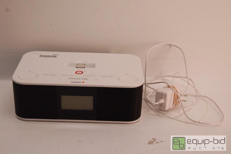 lot 2021 image: CYGNETT SPEAKER SYSTEM & ALARM CLOCK FOR iPOD