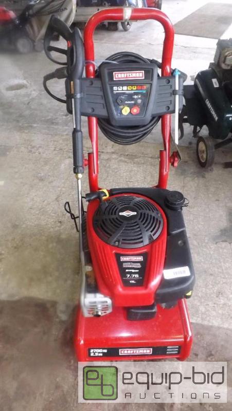 lot 257 image: craftsman 2300 psi 7.75 hp power washer