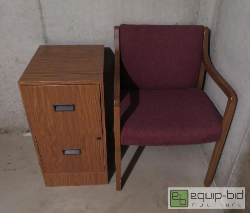 lot 114 image: Filing Cabinet and Office Chair