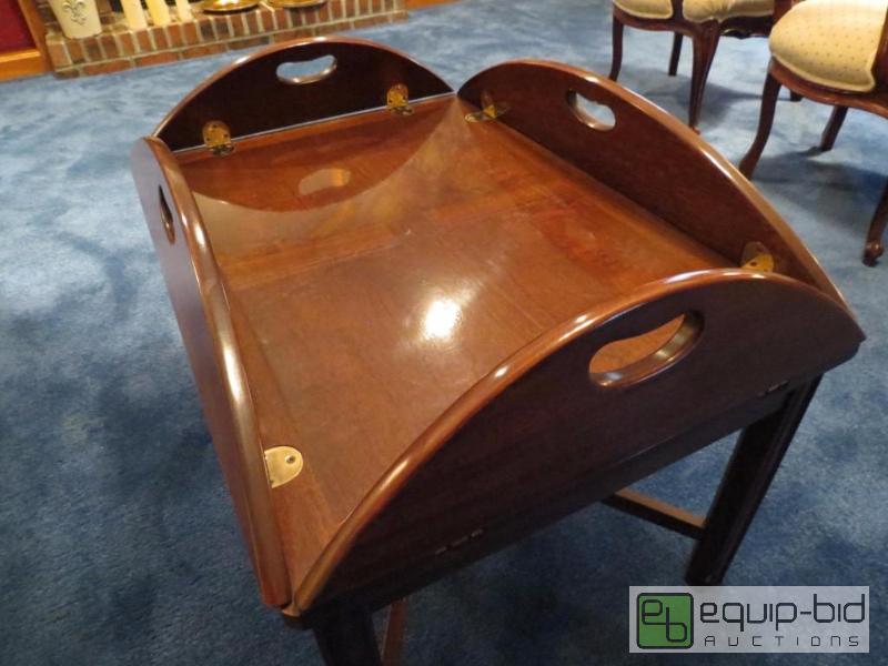 lot 12 image: Cherry Wood Butlers Table