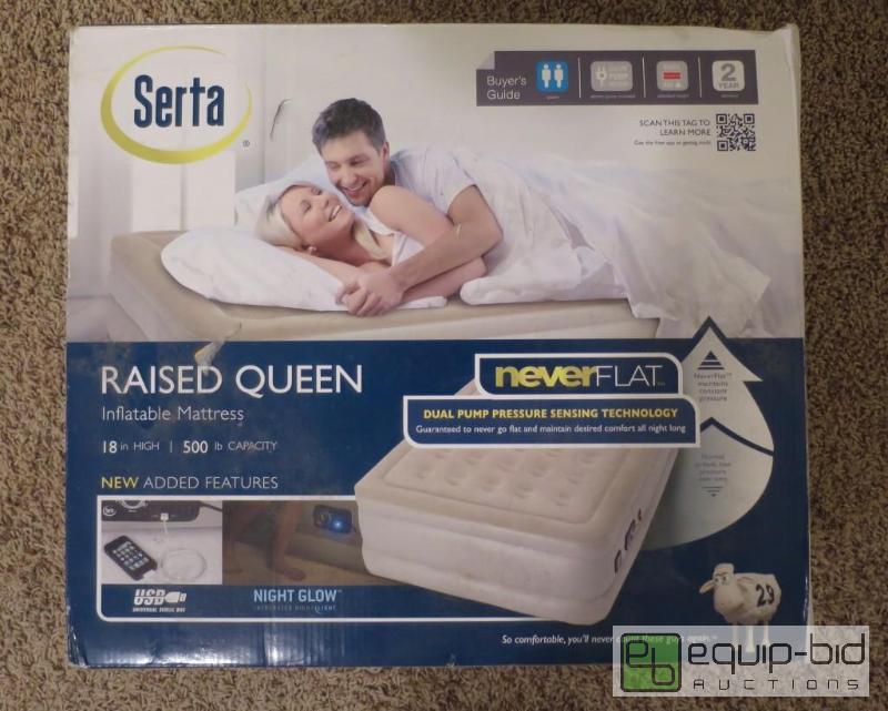 lot 194 image: Serta Perfect Sleeper Raised Queen Comfort Top Inflatable Mattress 18in High