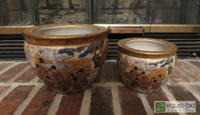 lot 43 image: Japanese Style Pottery Planters
