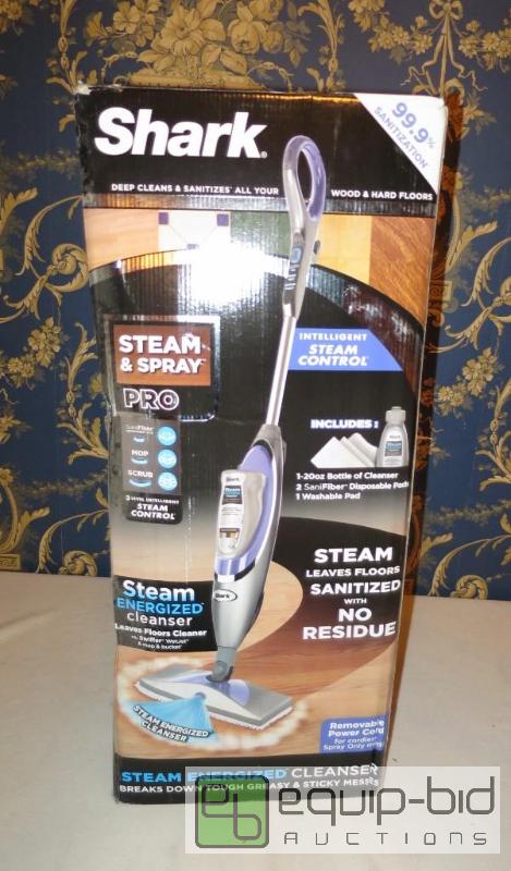 lot 85 image: Shark Pro Steam & and Spray Mop Cordless Energized Cleanse Sanitize
