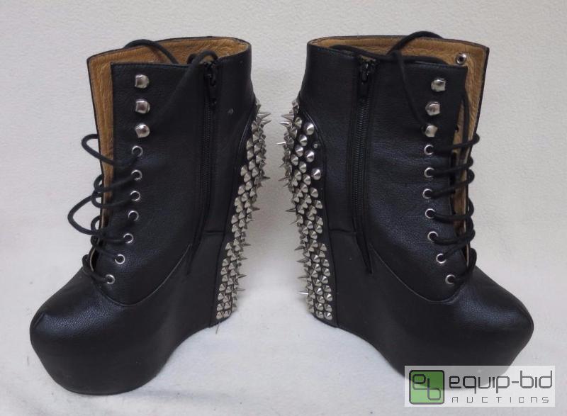 lot 99 image: Jeffrey Campbell Damsel Spiked Wedge Size 8.5