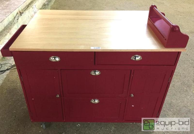 lot 1054 image: JC PENNY ROLLING WORKSTORAGE CART