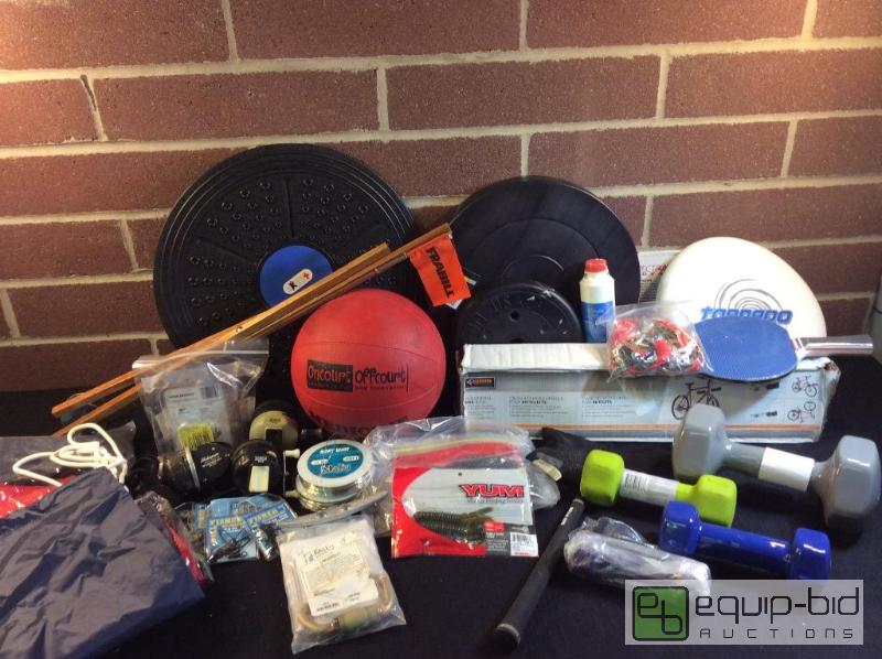lot 1053 image: Big Lot of IndoorOutdoor Sporting Equipment ...