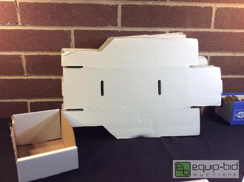 lot 1098 image: Bin Boxes  Quantity 45 Color White Conditio...