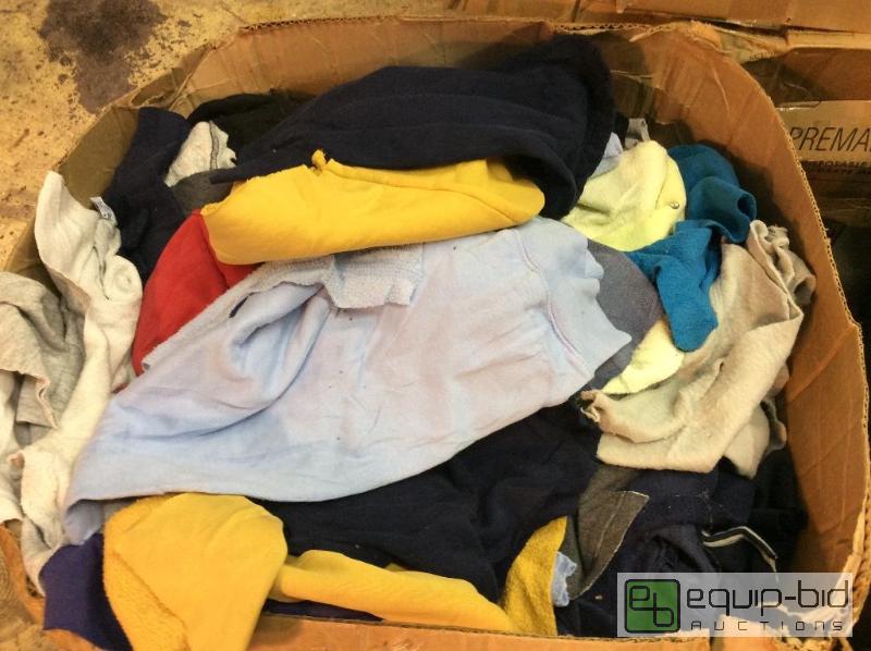 lot 1126 image: Bag of Rags  Box weighs 52 Pounds...