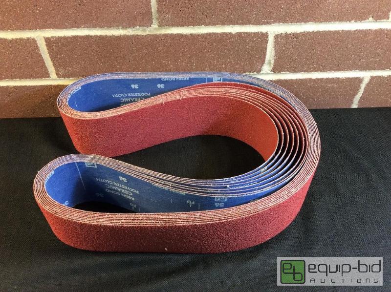 lot 1149 image: NORTON Abrasives Sanding Belts  Quantity 8 b...
