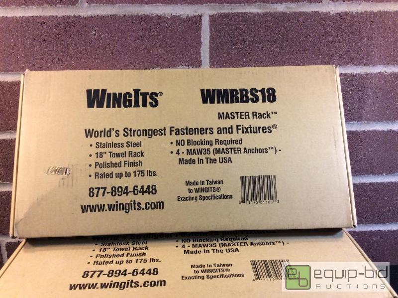lot 1162 image: WingIts&nbspTowel Rack Lot  Quantity 4 Colo...