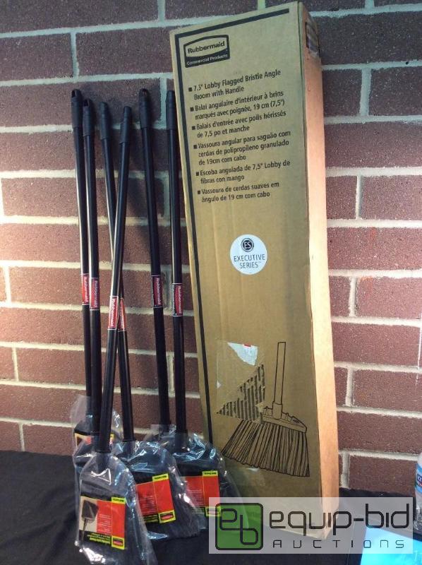 lot 1163 image: Rubbermaid Executive Series Lobby Brooms  Qua...