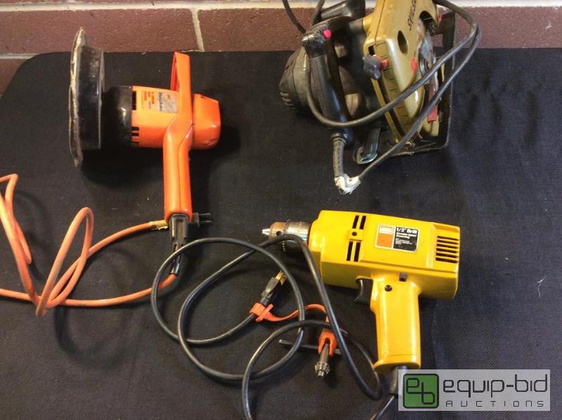 lot 1164 image: 3 Power Tools  Used Condition All 3 were test...