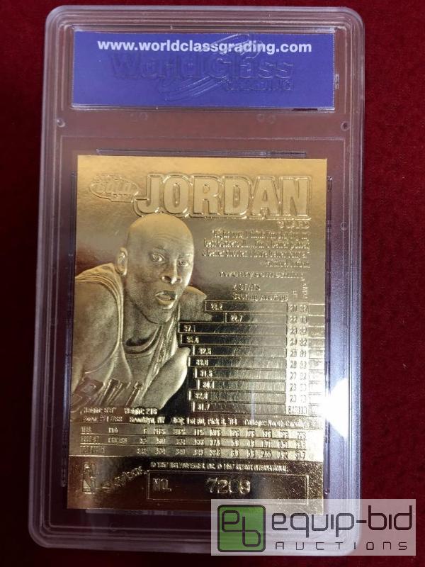 MICHAEL JORDAN 1997 Fleer Skybox Z Force 23 KT Gold Card MICHAEL JORDAN 1997 Fleer Skybox Z Force 23 KT Gold Card