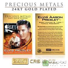 lot 1014 image: ELVIS PRESLEY 24 KT Gold Plated Precious Metals Card CRS 1.3 oz 75TH BIRTHDAY - RETAIL $99.99