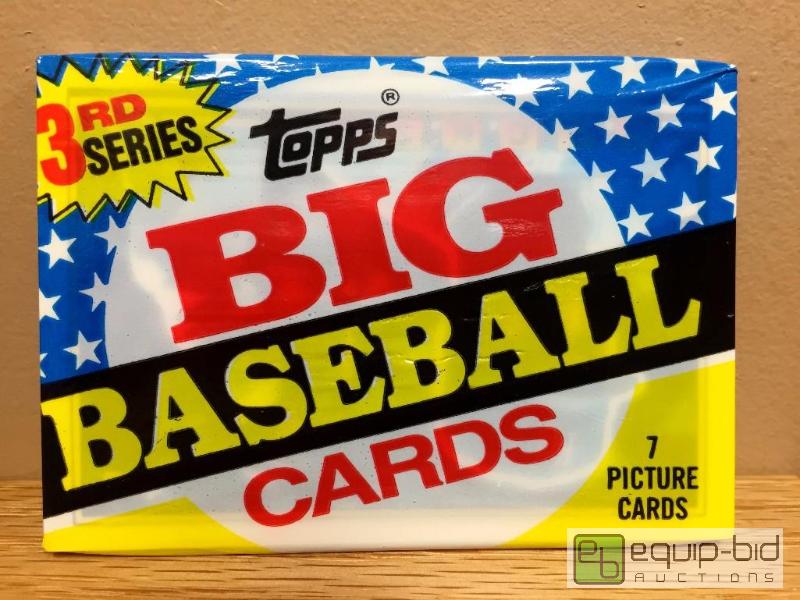 lot 1099 image: EXTREMELY RARE 1988 TOPPS BIG BASEBALL PACK W BO JACKSON SHOWING ON FRONT 27 YEARS SEALED