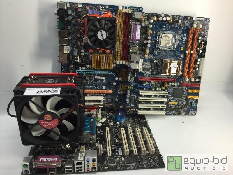 lot 3019 image: LOT OF 3 MOTHERBOARD